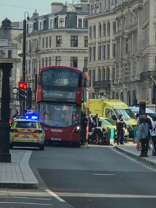 Multiple emergency workers were in attendance at Oxford Circus