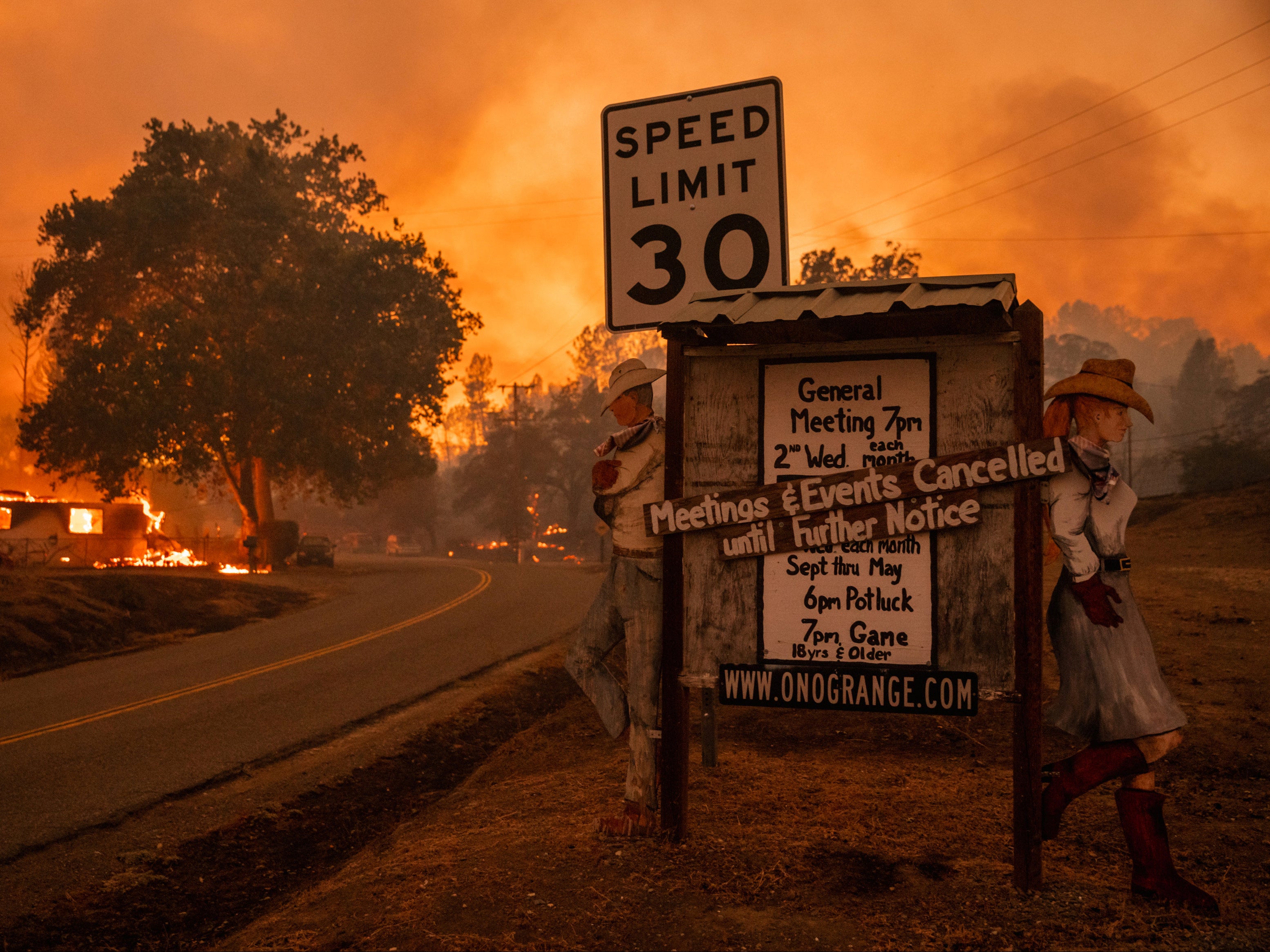 California wildfires Haunting images show devastation caused by