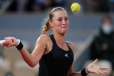 French Open: Mladenovic collapses again but blames umpire