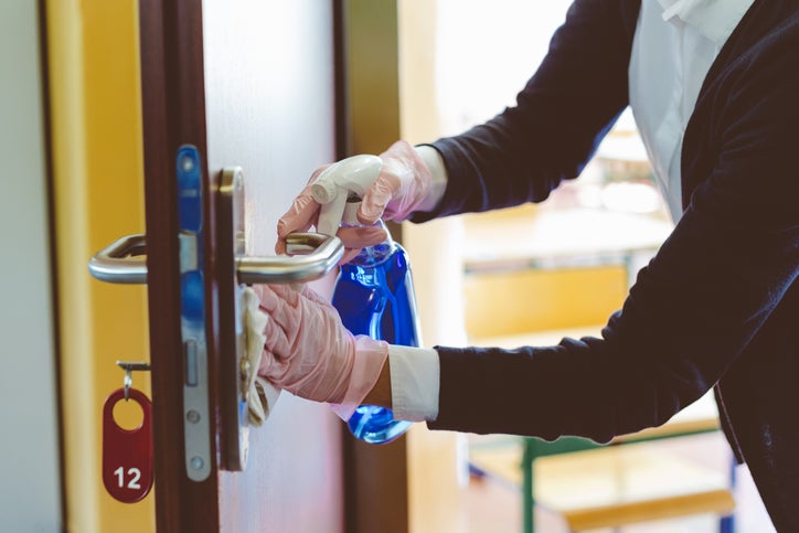 Around one in six schools in England were partially shut due to coronavirus last week, government figures suggest