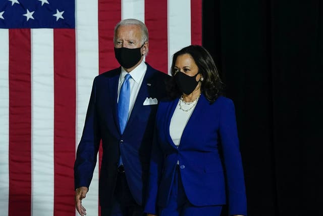 Biden picked Harris as his running-mate after weeks of speculation