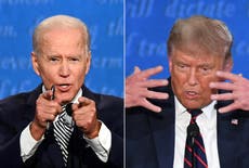 Trump skewered himself at the first presidential debate while Biden watched and smiled