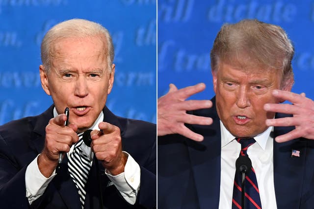 Joe Biden and Donald Trump offered voters little of substance during an explosive debate on Tuesday night