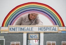 Great-great-grandmother spends lockdown knitting model of Nightingale Hospital to raise funds for NHS