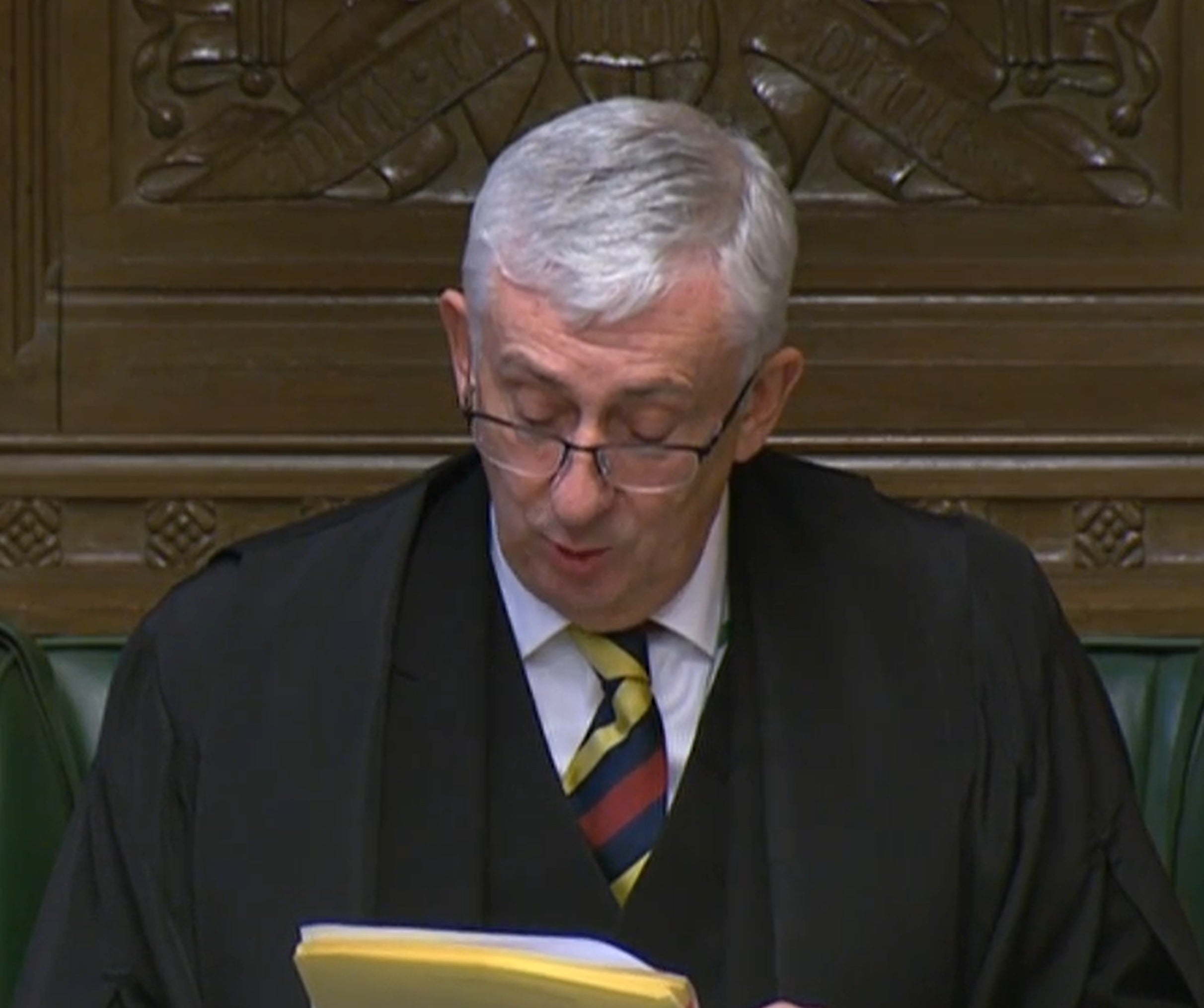 Speaker Sir Lindsay Hoyle