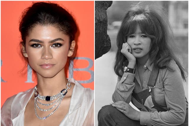 Zendaya (left) will play a young Ronnie Spector, pictured in 1971