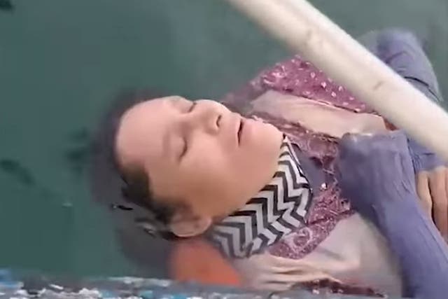 A woman was found in the sea off the coast of Colombia on September 26, 2020. 