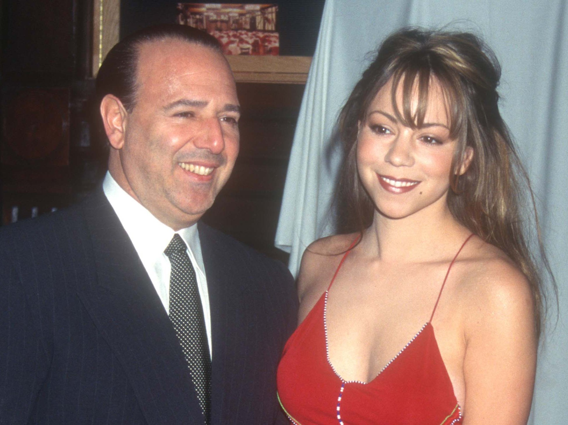 Tommy Mottola and Mariah Carey