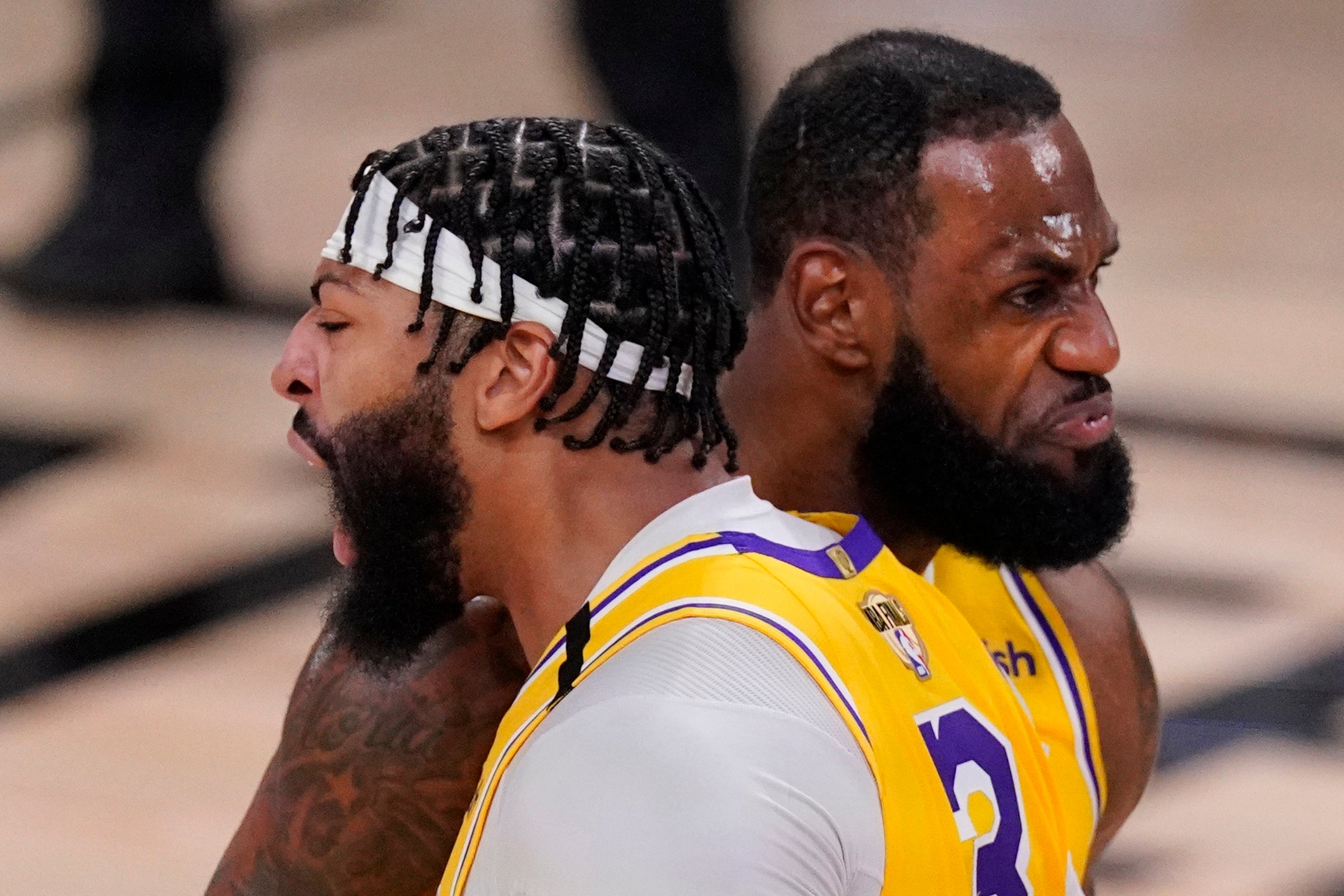 LeBron James (right) believes the Lakers are capable of more in game two