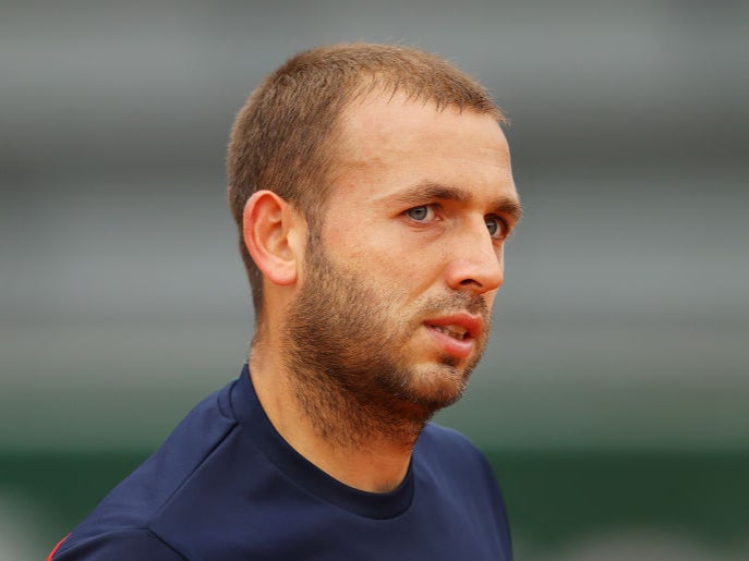 Dan Evans was furious during the doubles match