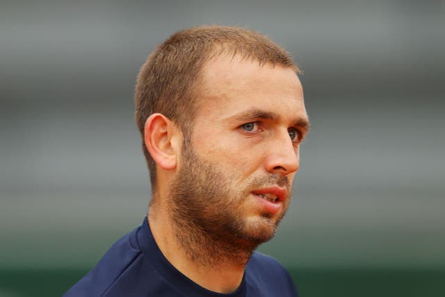 Dan Evans was furious during the doubles match