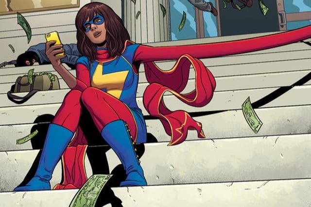 <p>Ms Marvel is the franchise's first Muslim superhero to star in her own comic book</p>