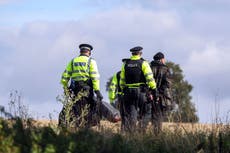 ‘I’m prepared to go to prison’: HS2 treehouse protesters clash with authorities seeking to evict them from woodland which inspired Roald Dahl