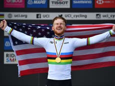 American cyclist suspended by team after pro-Trump comments