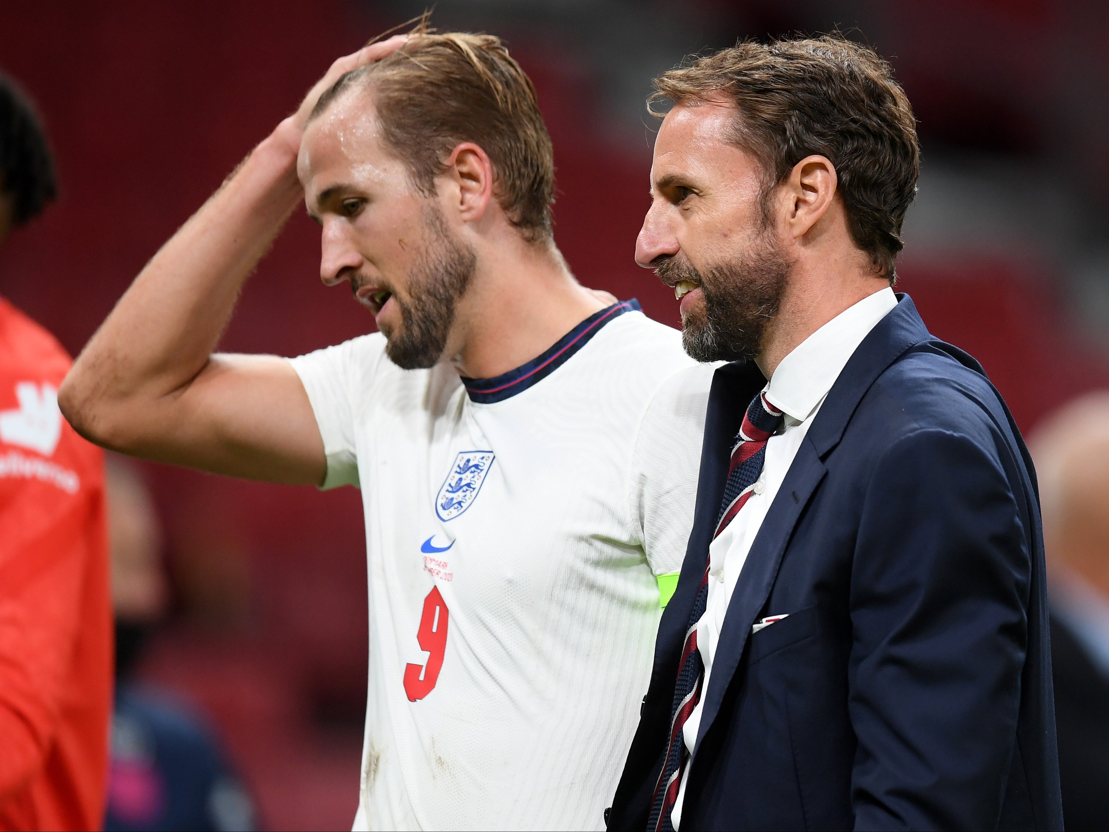 England striker Harry Kane and manager Gareth Southgate