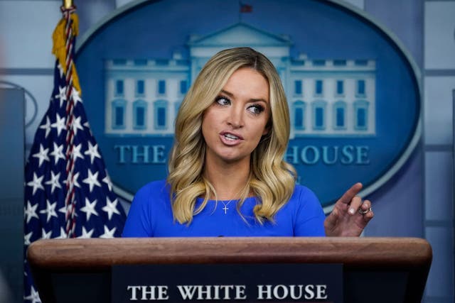 White House press secretary Kayleigh McEnany feuded with reporters on Thursday over Donald Trump's comments about the Proud Boys.
