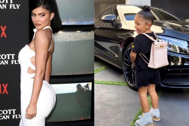 Kylie Jenner faces criticism after Stormi poses with designer backpack 