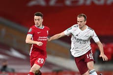 Liverpool vs Arsenal LIVE: Latest score, goals and updates from Carabao Cup tie tonight