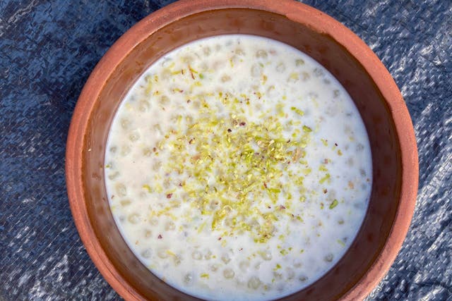 Sabudana kheer is similar to rice pudding
