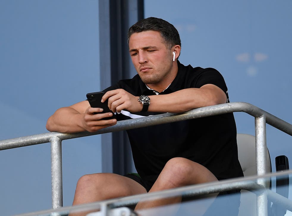 Sam Burgess has stood down from his work commitments following serious misconduct allegations