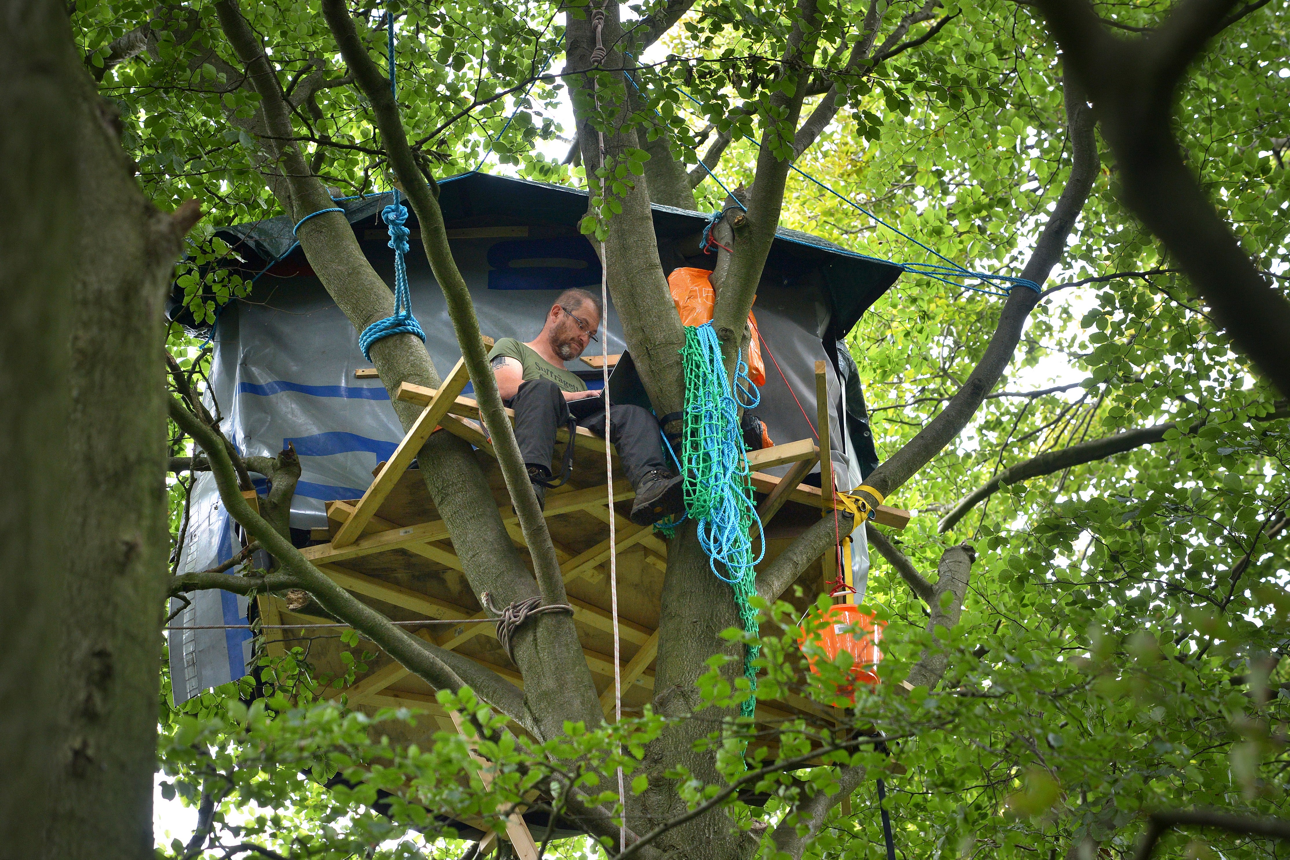 HS2 protesters in standoff with police over ‘destruction of wood’