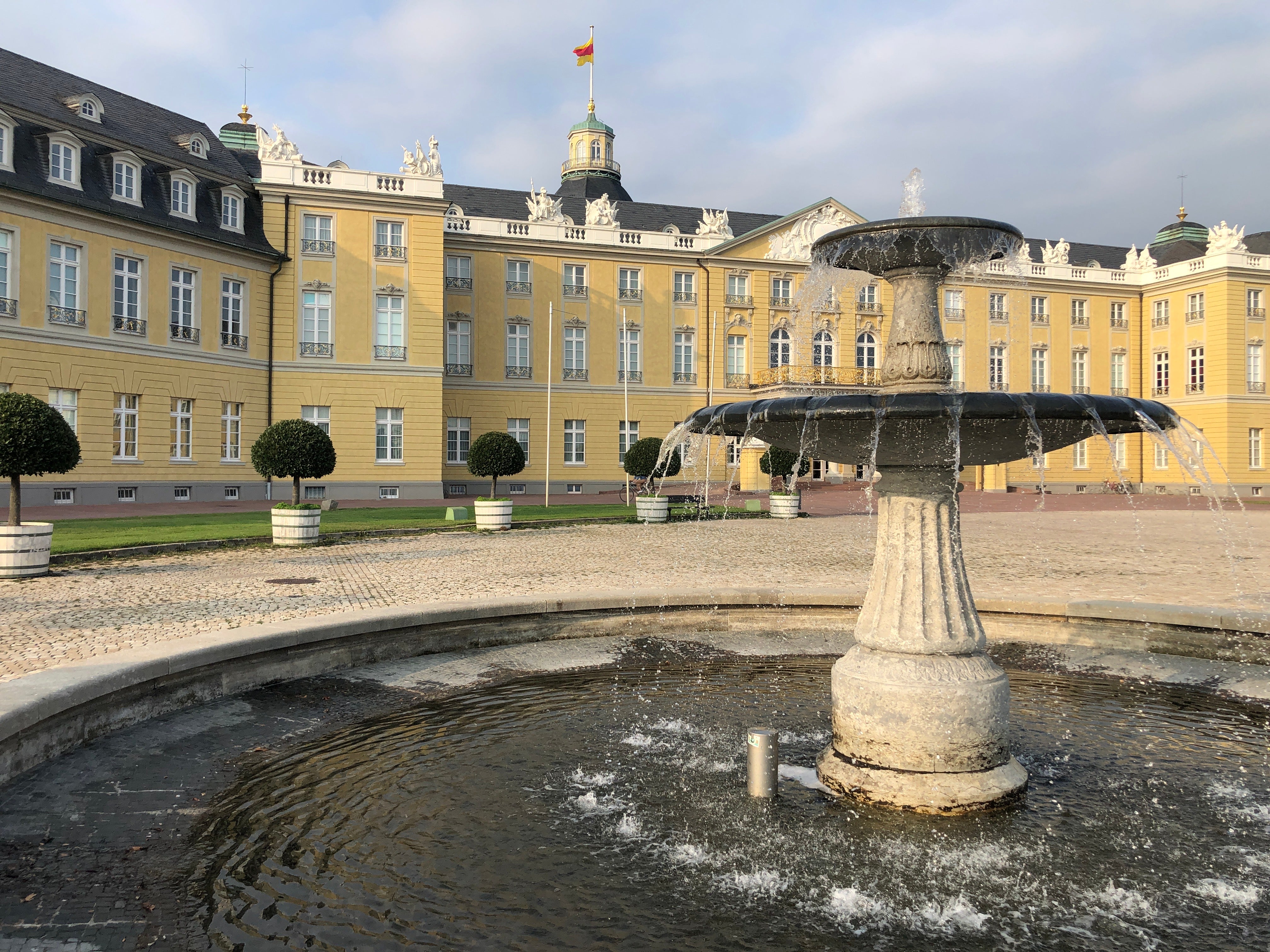 Distant dream: the palace at the heart of Karlsruhe in southwest Germany