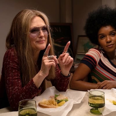 Julianne Moore and Janelle Monae portray Steinem and Dorothy Pitman Hughes