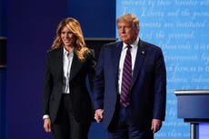 First lady lies low, Trump back on the trail after COVID-19