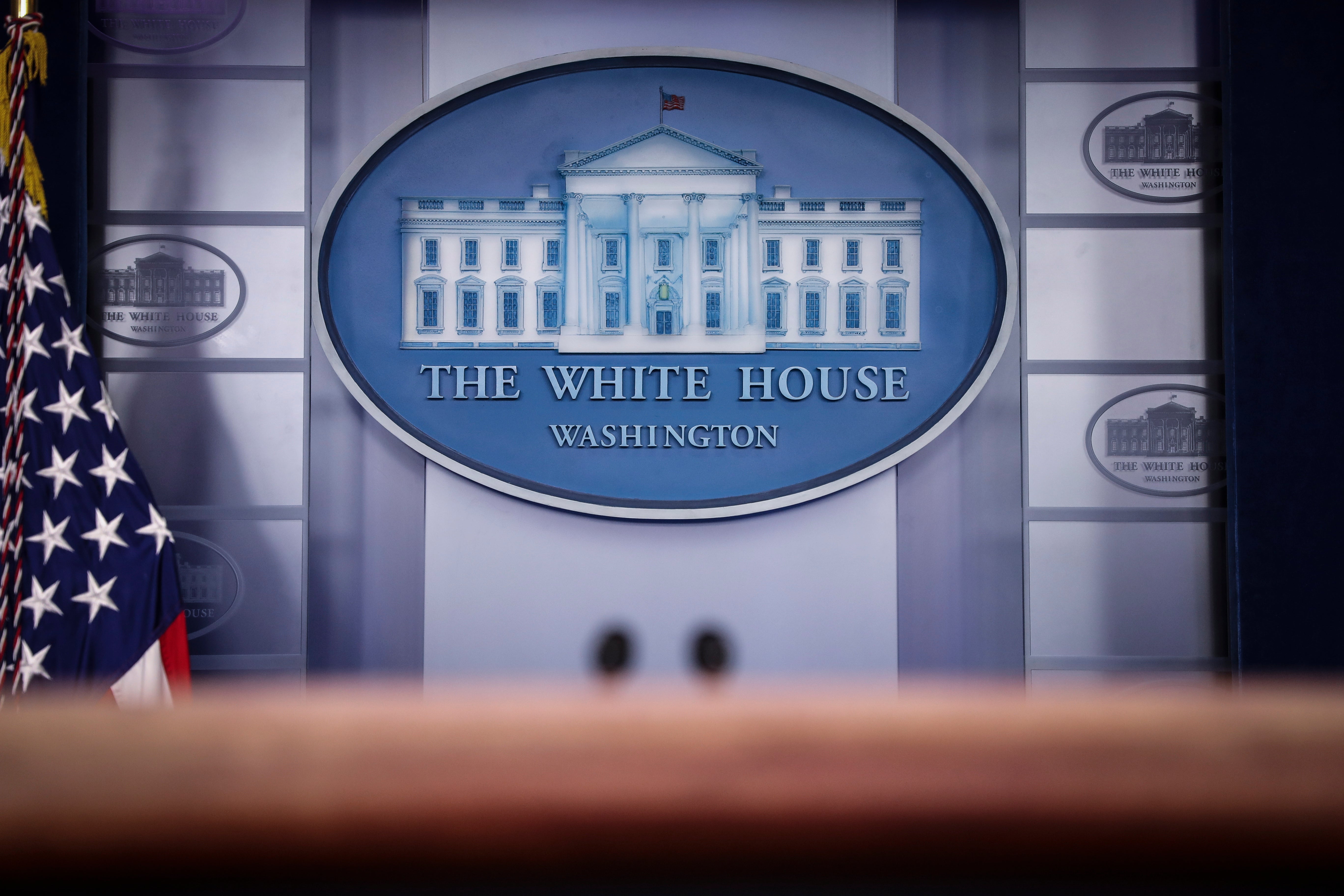 The White House press briefing room.