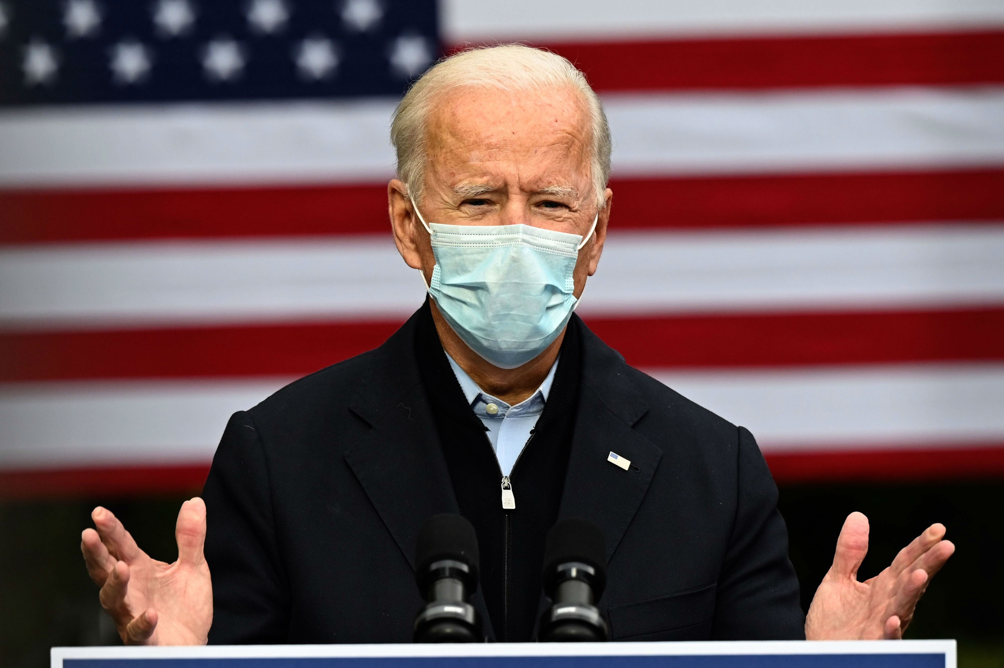 ‘This is a bracing reminder we have to take the virus serious’: Biden says ‘not about politics’ as he speaks out on Trump’s coronavirus diagnosis