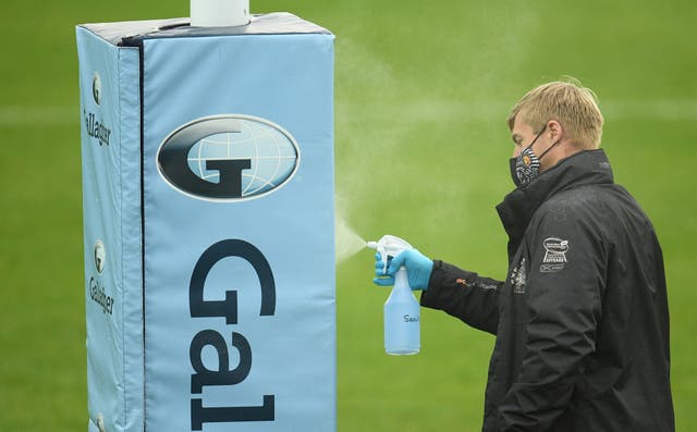 Premiership Rugby is carrying out an urgent review after numerous clubs received positive coronavirus tests