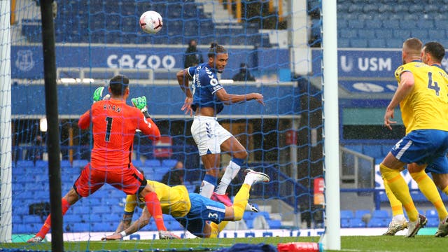 Dominic Calvert-Lewin scored his fifth goal in six games this season as Everton beat Brighton