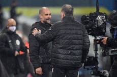 Man City slips further behind leader Everton with Leeds draw