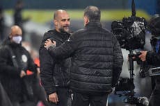 Man City slips further behind leader Everton with Leeds draw