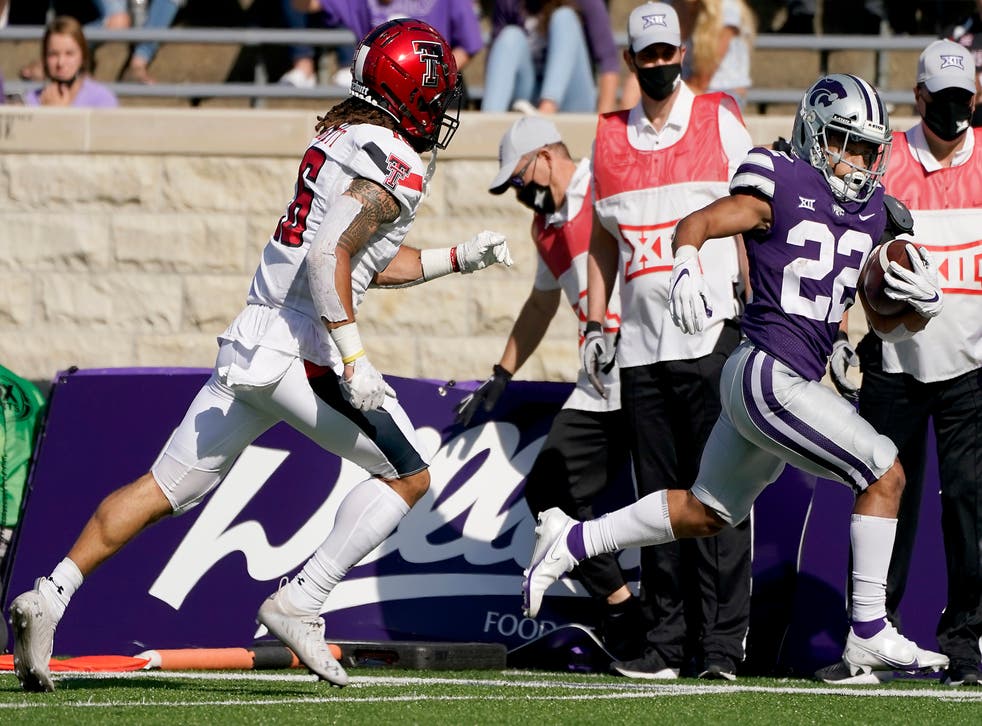Vaughn, Kansas State hold off Texas Tech for 2421 win Kansas State