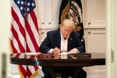Trump news - live: President says he went to hospital to 'share American people's suffering' amid conflicting health reports