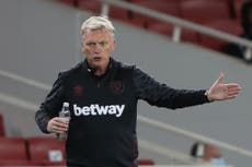 Moyes unsure when he'll be back on West Ham touchline due to Covid-19