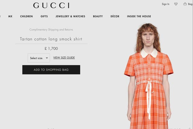 Gucci is selling a $2,600 dress for men to 'disrupt toxic stereotypes' 