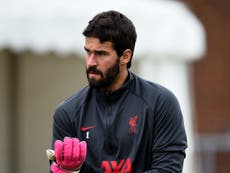 Alisson injury: Liverpool goalkeeper likely to miss Everton derby with six week lay-off, says Jurgen Klopp