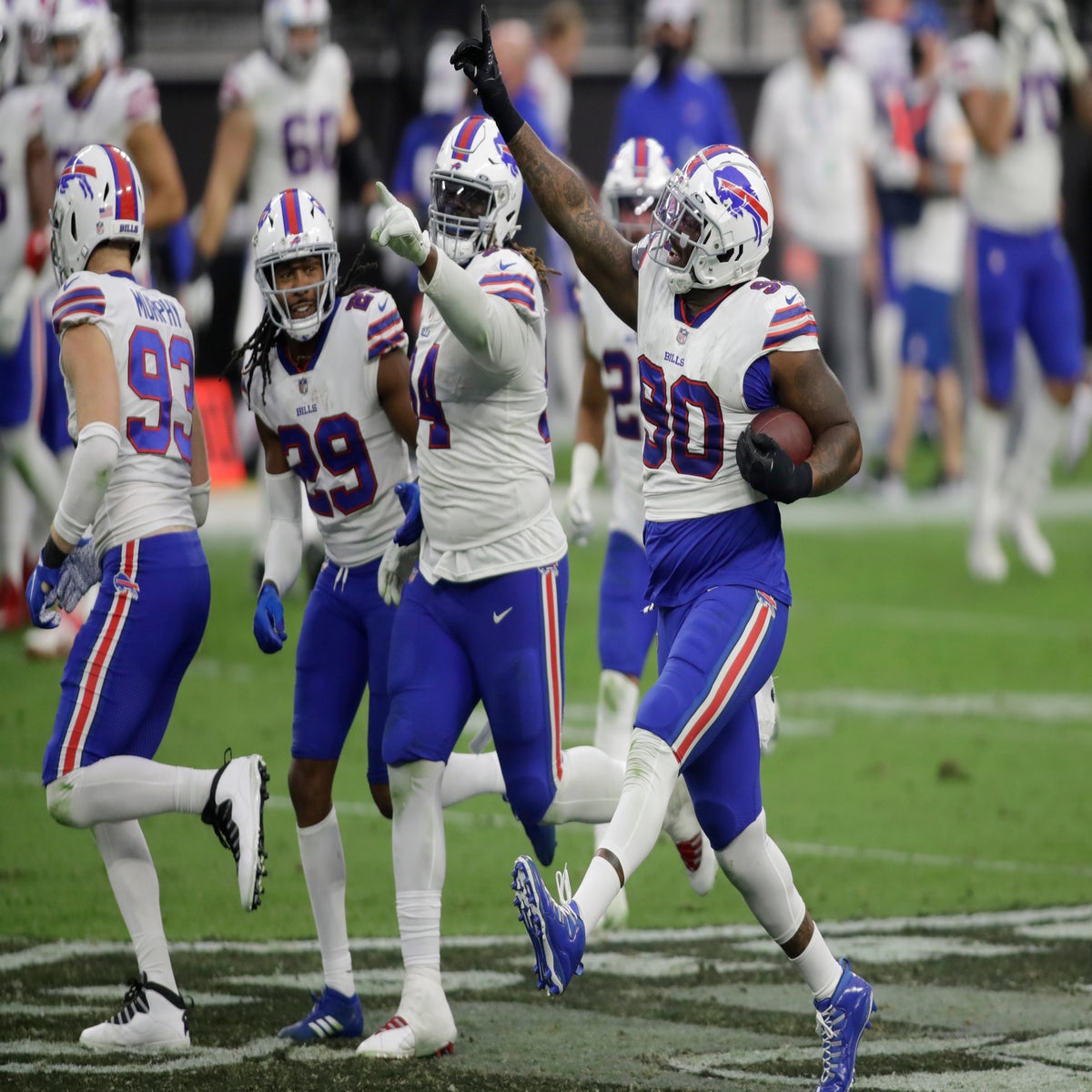 Bills remain undefeated, top Raiders in Las Vegas, 30-23 guys Stefon Diggs  Las Vegas Las Vegas Josh Allen