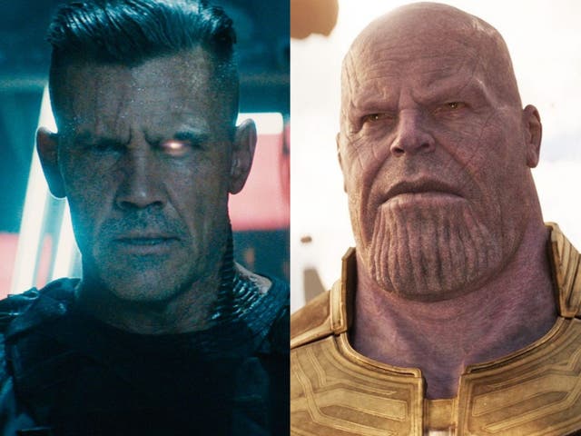 Josh Brolin as Cable in 'Deadpool 2' and Thanos in 'Avengers: Endgame'
