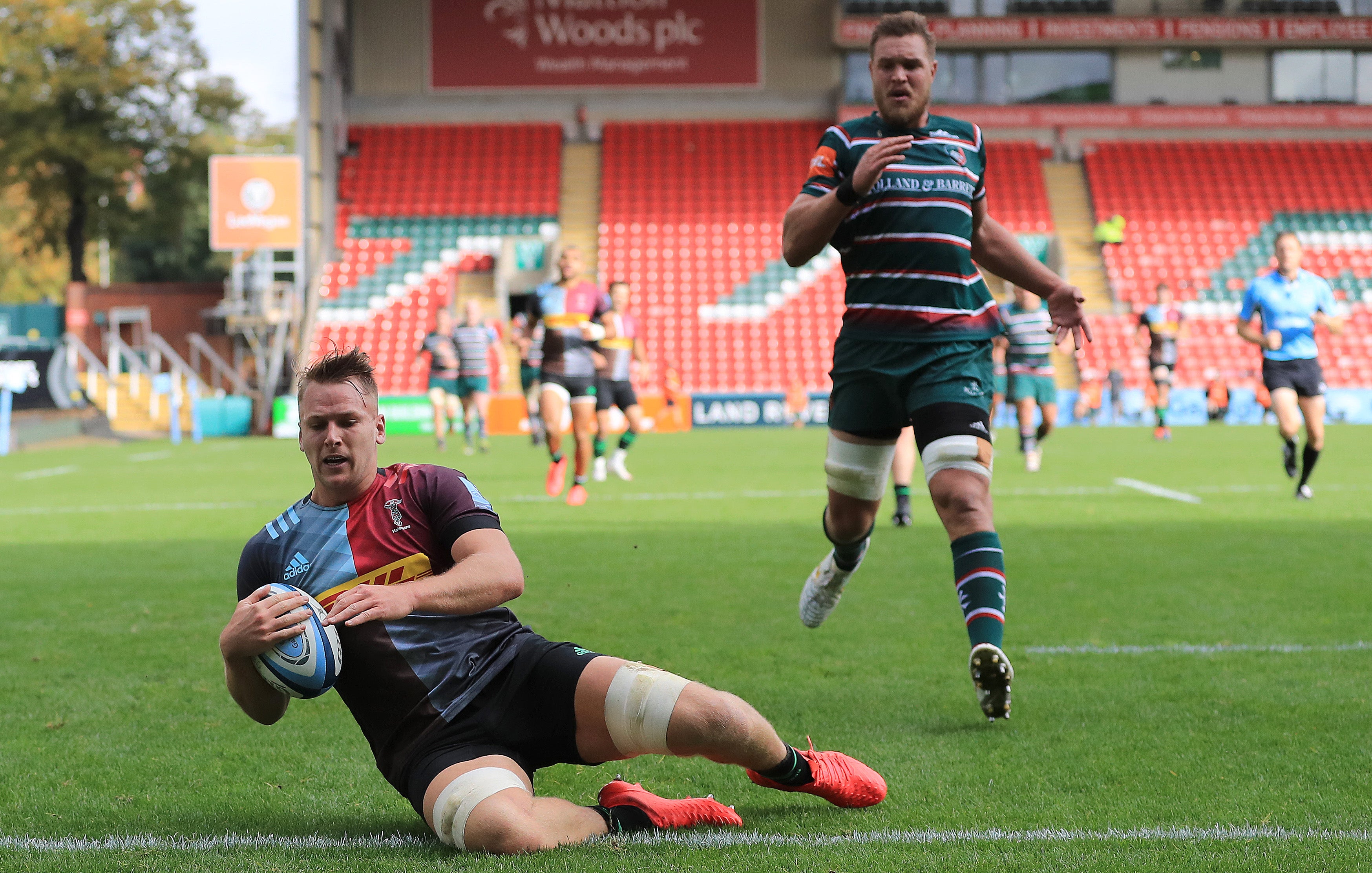Harlequins No 8 Alex Dombrandt is called up for the first time in more than a year