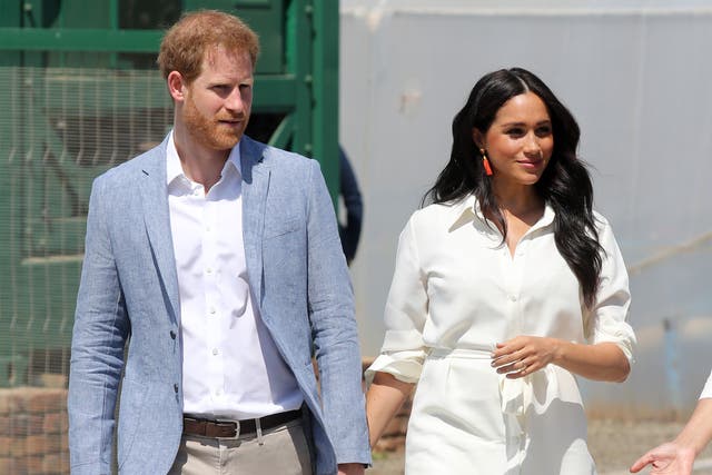 The Duke and Duchess of Sussex in Johannesburg, South Africa (2 October 2019)