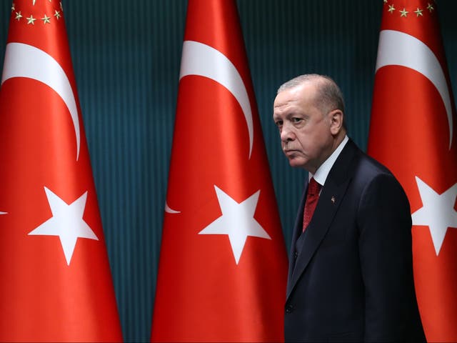 Turkish president Tayyip Erdogan criticised Gulf states last week saying 'the countries in question did not exist yesterday, but we will continue to fly our flag in this geography forever'