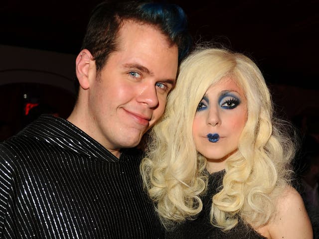 Celebrity blogger Perez Hilton and Lady Gaga in 2009