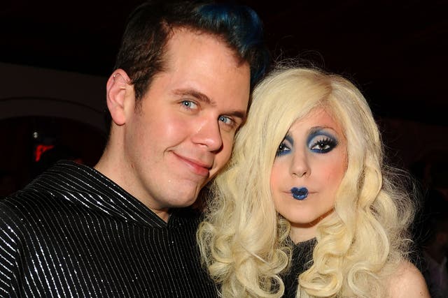 Celebrity blogger Perez Hilton and Lady Gaga in 2009