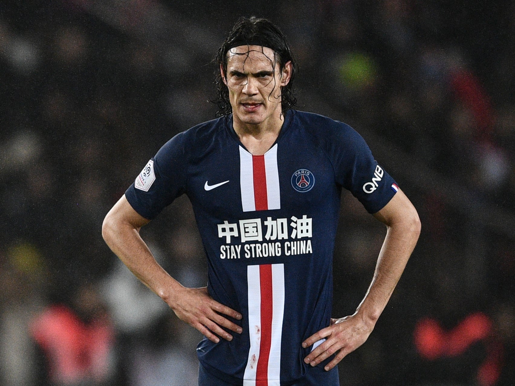 Manchester United striker Edinson Cavani