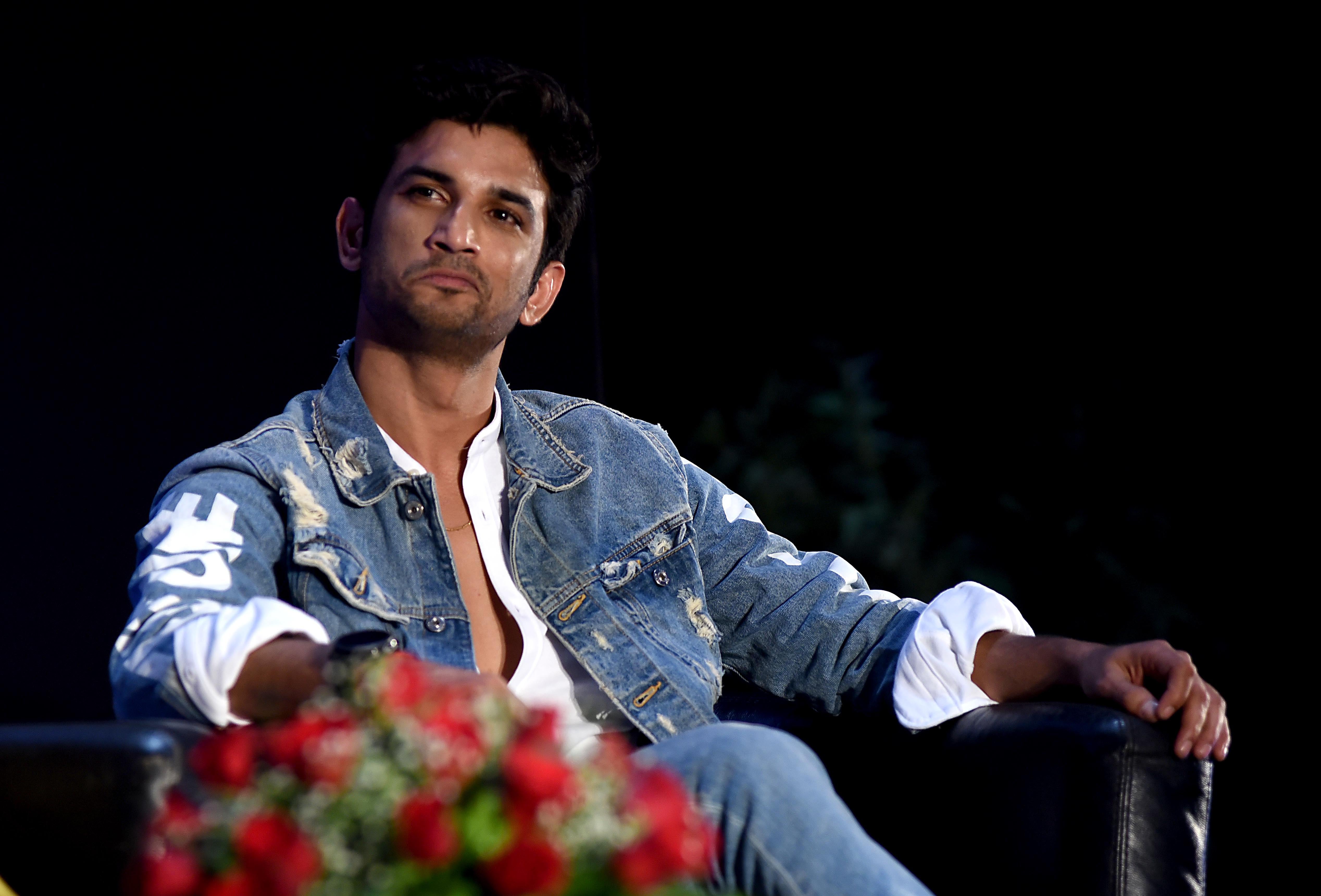 Indian actor Sushant Singh Rajput, seen here in a photograph taken in April 2019, was seen as a rising star in Bollywood