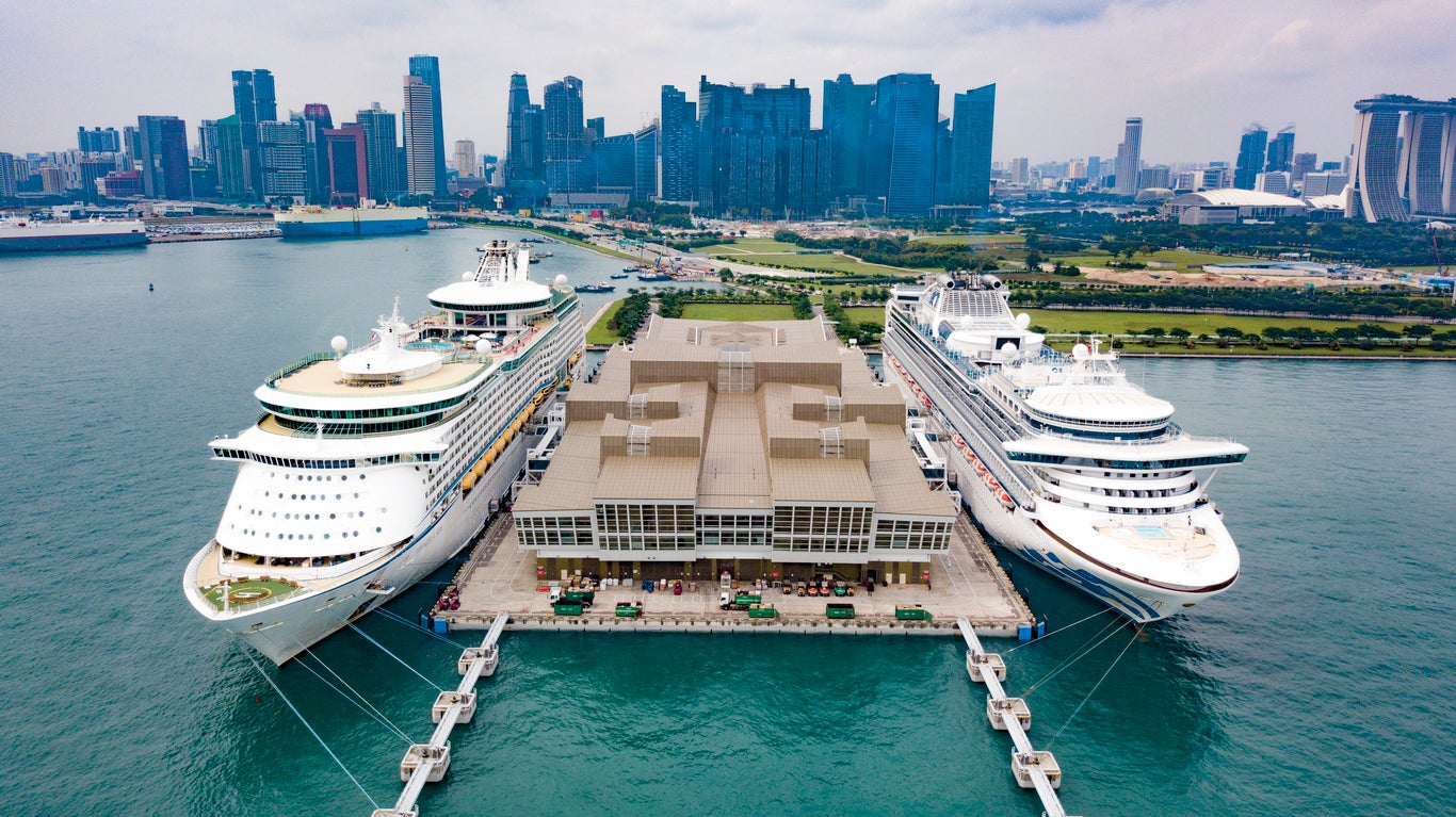 Cruise ships have been banned from Singapore since March
