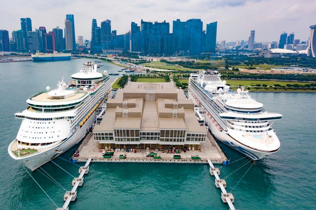 Cruise ships have been banned from Singapore since March